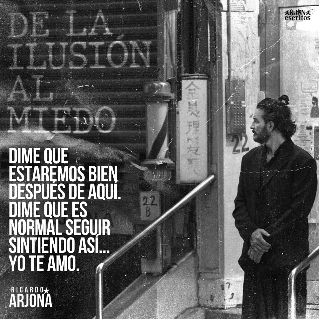 ArjonaEscritos's tweet photo. Dime que estaremos bien después de aquí. Dime que es normal seguir sintiendo así... Yo te amo. @Ricardo_Arjona ⋆ ᴅᴇ ʟᴀ ɪʟᴜsɪᴏ́ɴ ᴀʟ ᴍɪᴇᴅᴏ 🎙༄✮⋆ https://t.co/4aP5hbILeA