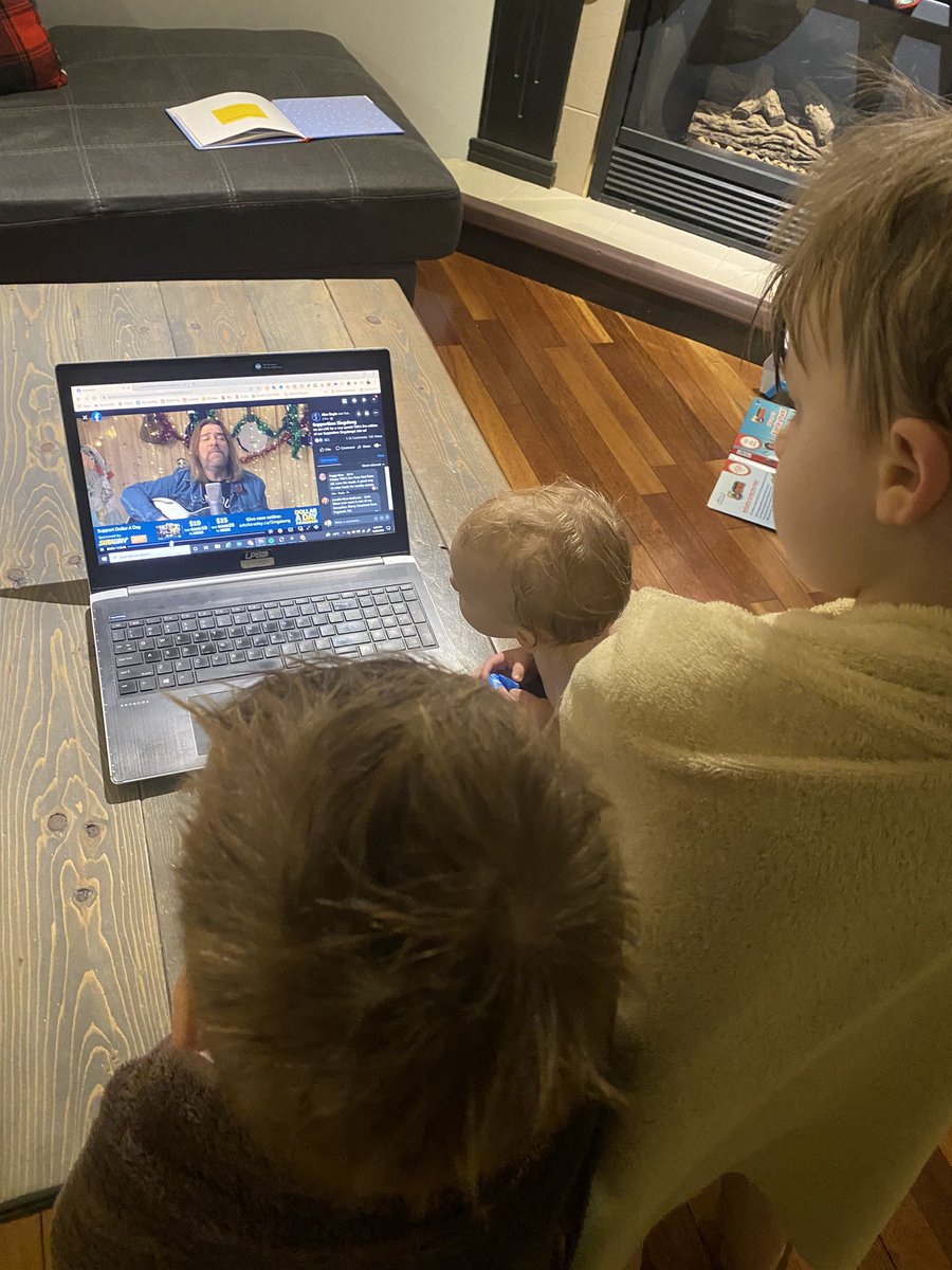 The kids heard <a href="/alanthomasdoyle/">Alan Doyle</a> suppertime singalong, and bath time turned into a singalong.