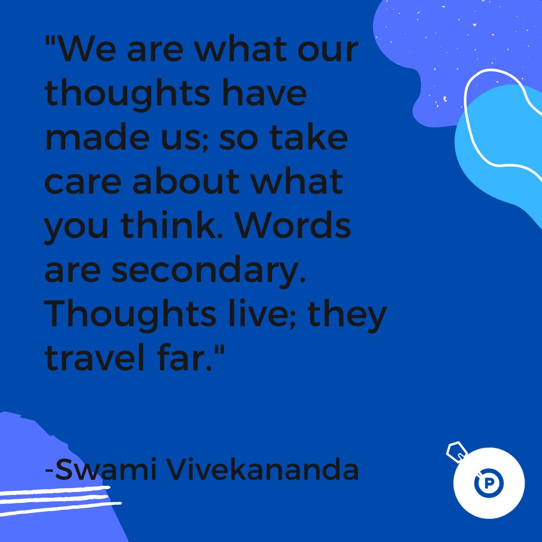 MAlexanderNYC's tweet photo. 💭 🧠 😌 "We are what our thoughts have made us; so take care about what you think.
Words are secondary.
Thoughts live; they travel far." 💭 🧠 😌
-Swami Vivekananda
#wisdompost #wisdomquote #swamivivekananda #wisdomquoteoftheday https://t.co/vK6z3oX7LK