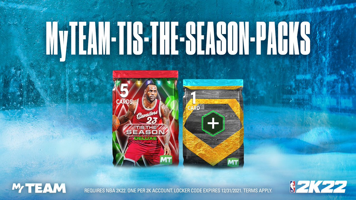 NBA2KMyTEAM's tweet image. Locker Code 🚨 Use this code for a 'Tis the Season Deluxe Pack or Diamond Shoe Boost.

Available for one week