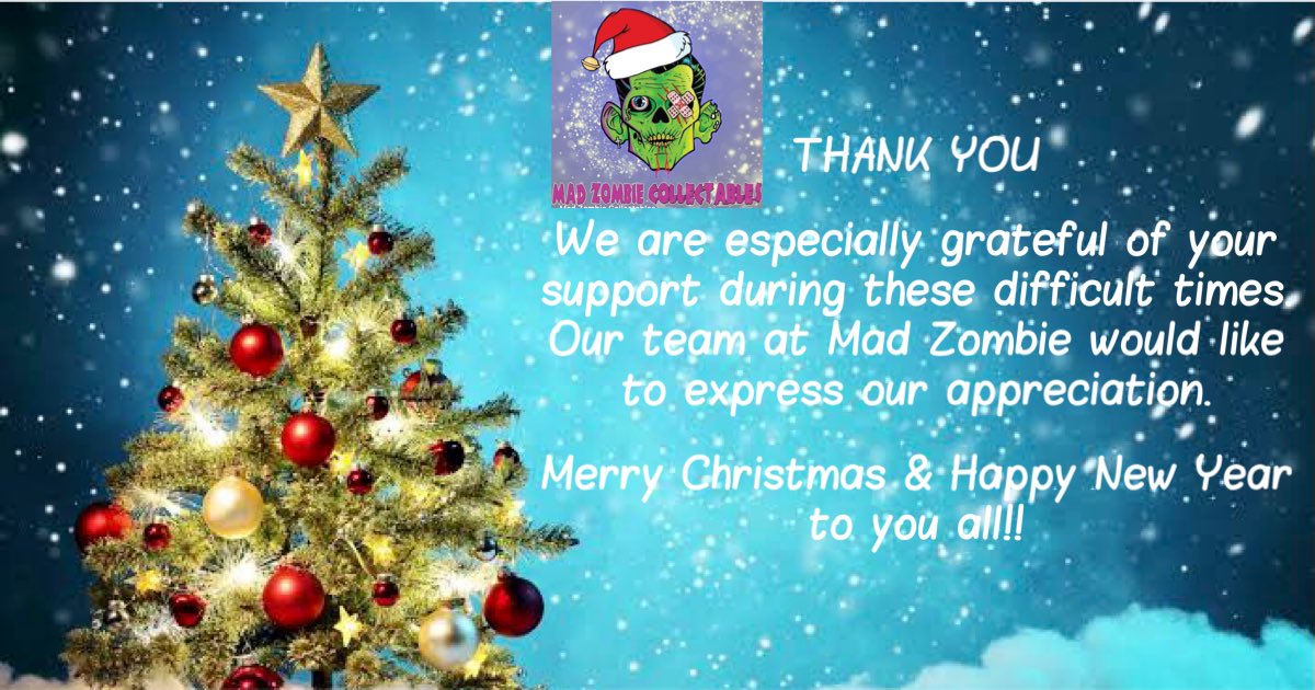 MadZombieCo's tweet photo. Merry Christmas &amp; Happy New Year!! https://t.co/lNig1IrPPR