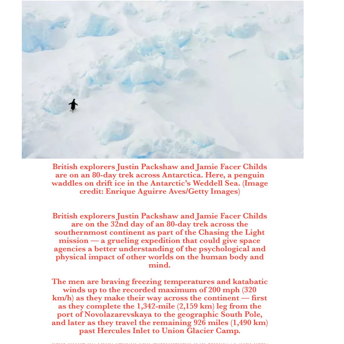 Fastestnewsnepl's tweet photo. NASA is tracking two explorers across Antarctica to prepare humans for Mars - Source https://t.co/HyZqKyl7GJ https://t.co/AvXwQKBFlL