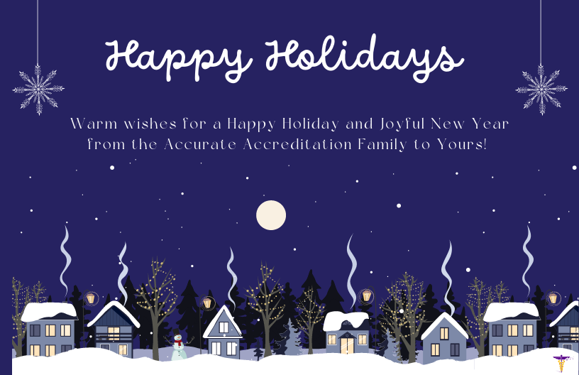 AccurateAccred's tweet photo. Accurate Accreditation wishes you the best of the holiday season! https://t.co/ICmzTBoahZ