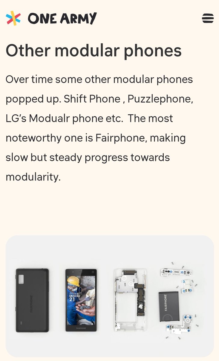 MrAlexar's tweet image. Phoneblok seem to have sparked the idea for other projects such as @shiftphones, @ThePuzzlePhone, @Fairphone and a project by LG. While on this topic, worth mentioning #Librem and #PinePhone too.