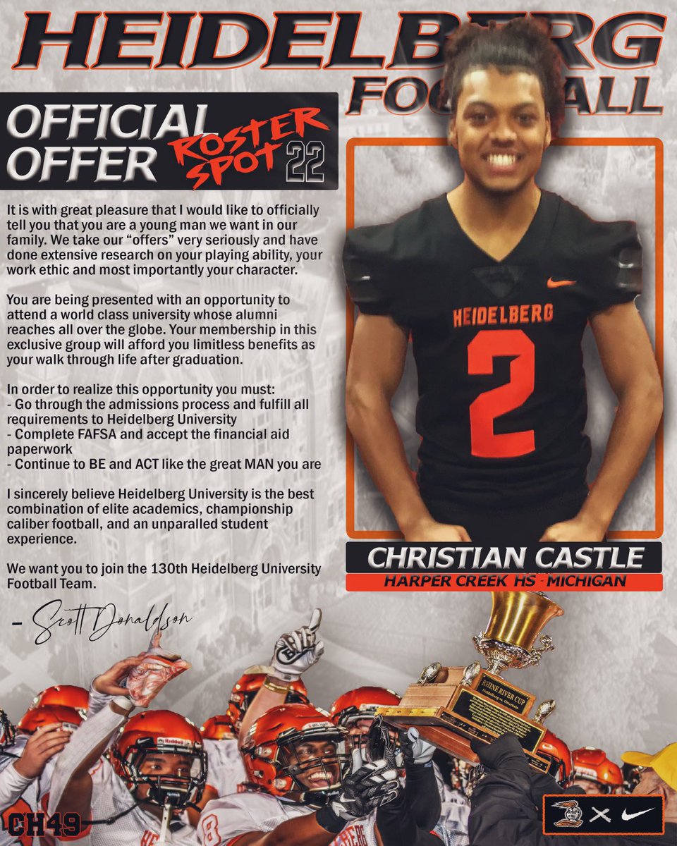 youngGoat523's tweet photo. Big appreciation and thanks to @BergFootball for an official offer roster spot #BURGGANG 🤘🏽🤘🏽@CoachJlew @Coach_Donaldson https://t.co/lpma7r9Gbw