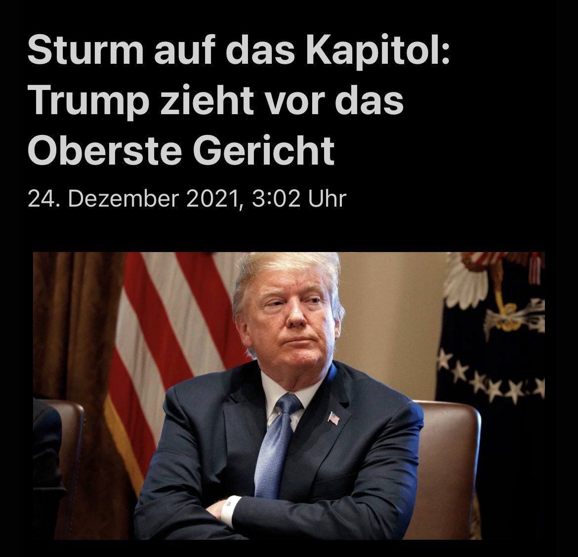 Eeh, warte. Er sollte vor Gericht gezogen werden, nicht selber hin ziehen!