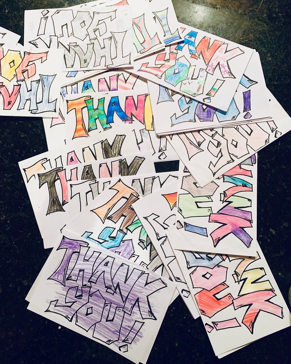 thank you letters from our students at badger elementary 🥺💕🌱

one of them said "thank you for coming and building my confidence. the fear completely left my body" 😭♥️