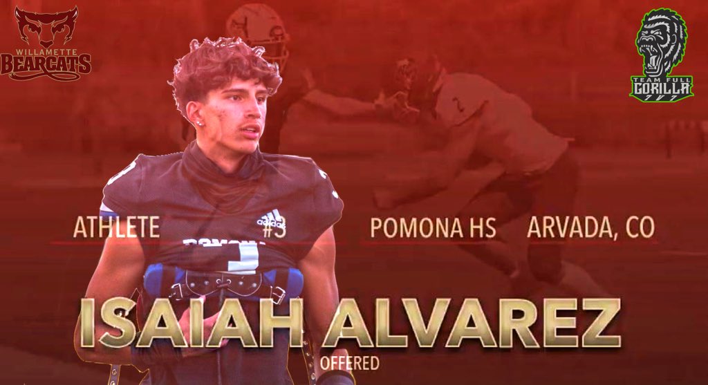 🚨🚨🚨🚨🦍🦍🦍🦍🦍🦍🚨🚨🚨🚨

  🔥🔥🔥🔥OFFER ALERT🔥🔥🔥🔥

Congrats to <a href="/TeamFullGorilla/">Team Full Gorilla</a> 22’ ATH <a href="/zayalvarezz/">Isaiah Alvarez</a> on earning an offer to continue his academic &amp; athletic career <a href="/wubearcats/">Willamette Bearcats</a> more to come #baller #ifyouballyoullgetthecall #skorillas #gorillawarfare #OAGAAG