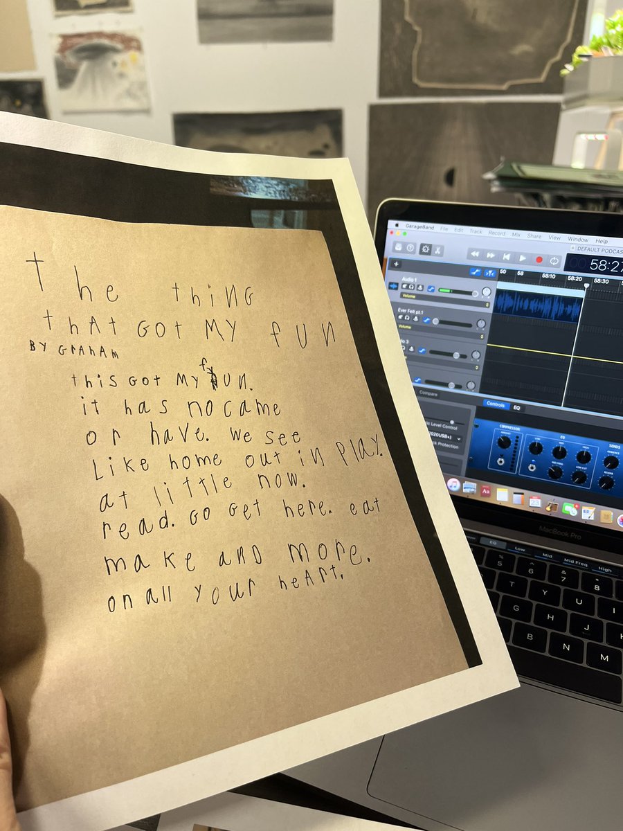 Today’s podcast was the longest episode yet AND I read to you what might be the most interesting poems I’ve read on the show in the 6+ years I’ve been doing it! I present to you: The Poetry of Graham Burnam, age 8. 

podomatic.com/podcasts/merea…