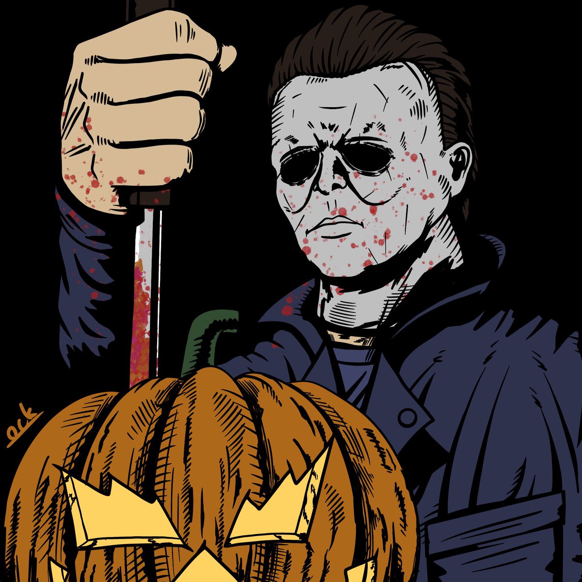 HALLOWEEN_MOV's tweet photo. ⠀
   ꧁     結果発表    ꧂
  #映画ハロウィン芸術祭
━─━─━─━─━─━

パンプキン賞に選ばれたのはこの作品✨

🎃ケノックさん@Ken_Ock95
🎃屈強さん@wff1408
🎃いもにゃんさん@imo_nyanan_

おめでとうございます🎉
お三方には『ハロウィン』
1978年版と2018年版のBlu-rayを🎁 https://t.co/gUW6zY8inZ
