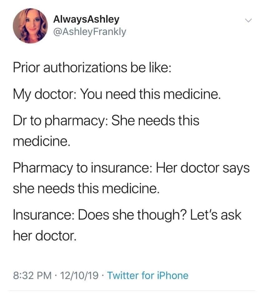 ashy_toasty's tweet photo. Here's what a prior authorization (PA) is:

#pharmacy #Pharmaceutical #Pharmacare #cpht #pharmtech #pharmacytech #pharmacytechnician #Pharmacist https://t.co/mVZjqJefzd