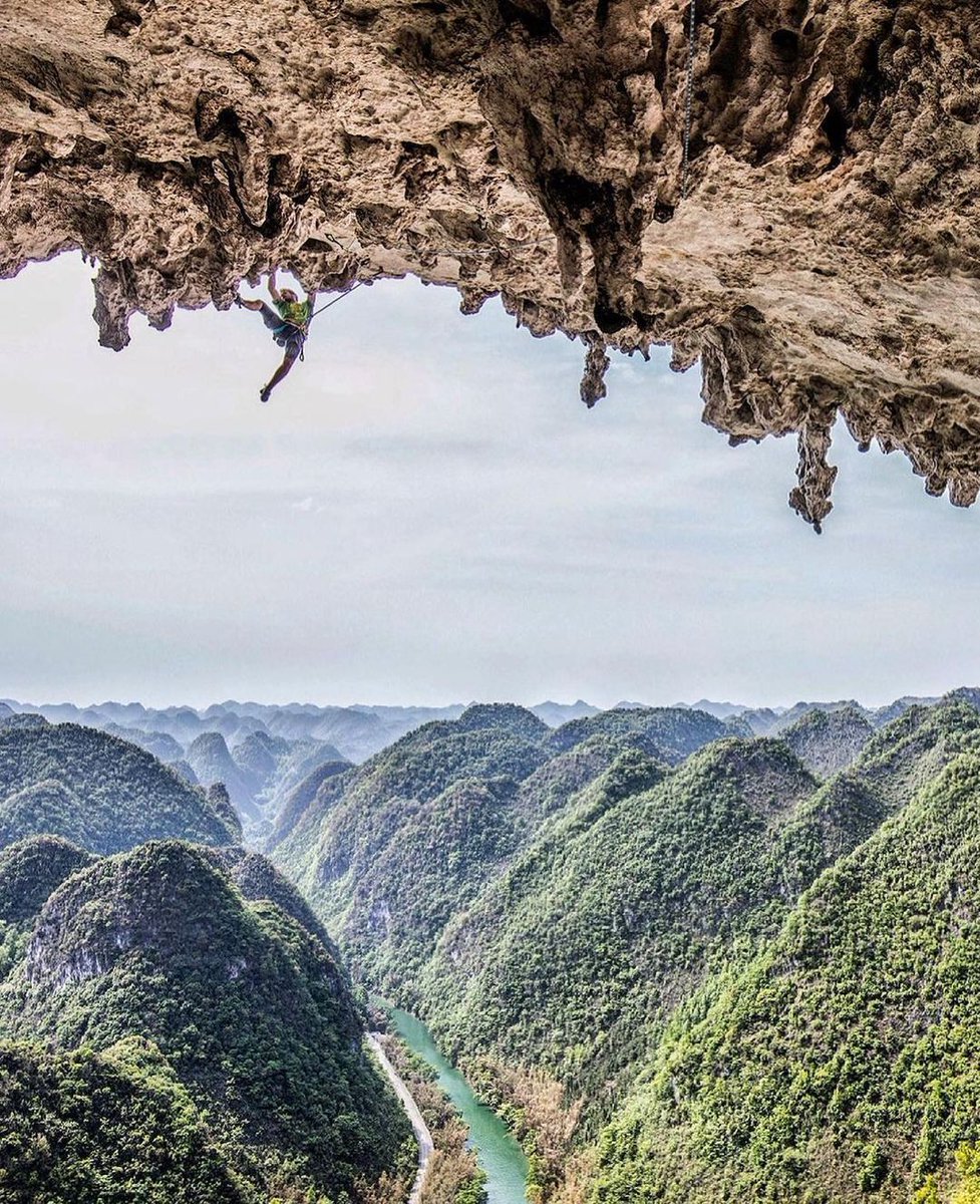 Jimmy Chin at his best as photographer

At this photo we can understand how Felipe.Camargo (Pro climber) defying gravity on the limestone arches of Getu Valley in China.

What an inspiration!!!
copyright <a href="/jimkchin/">Jimmy Chin</a>