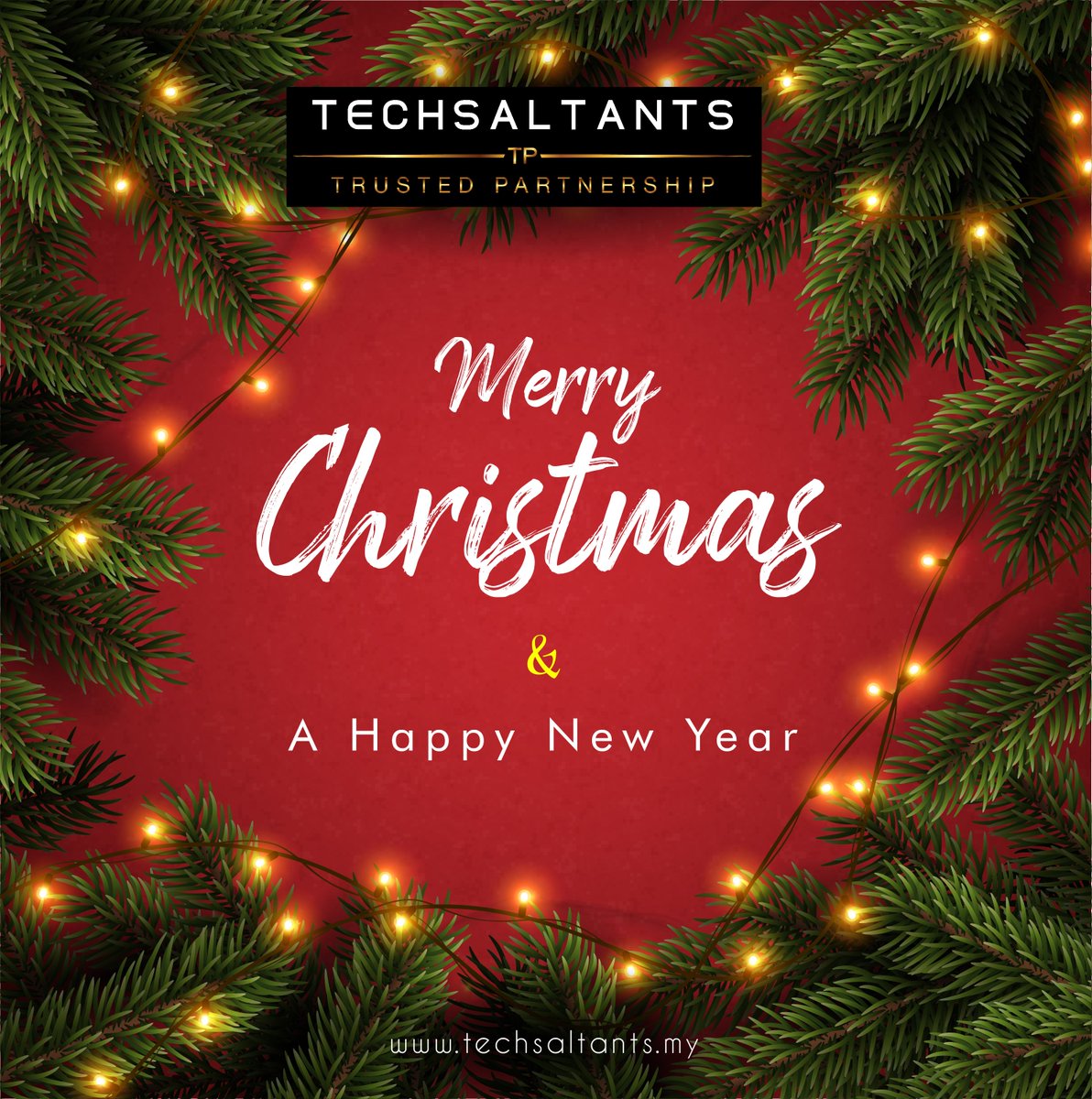 techsaltants's tweet photo. "Wishing you and your family health💪, happiness😃, peace🙂, and prosperity🥳 this Christmas and in the coming New Year.

#Christmas #newyear #techsaltants #malaysia #newyear2022 https://t.co/TKMU2j9uOW