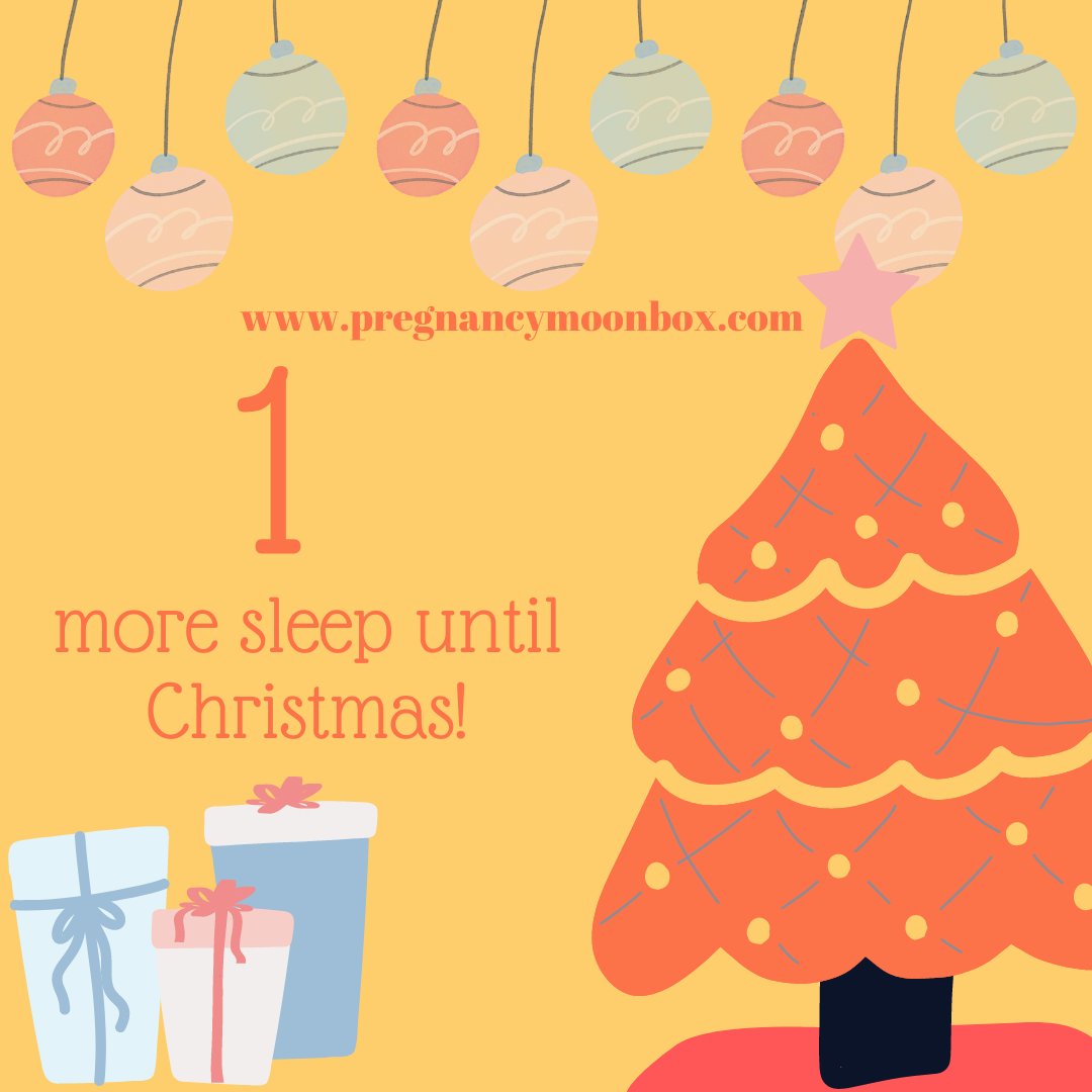 PregnancyMoon's tweet photo. Only one more sleep until Christmas mums to be - wishing you all the best Christmas in advance. Thank you for supporting small business during 2021. #merrychristmas #christmascountdown #onedaytillchristmas #itschristmas #happychristmas #holidayseason https://t.co/blcaurPpMD