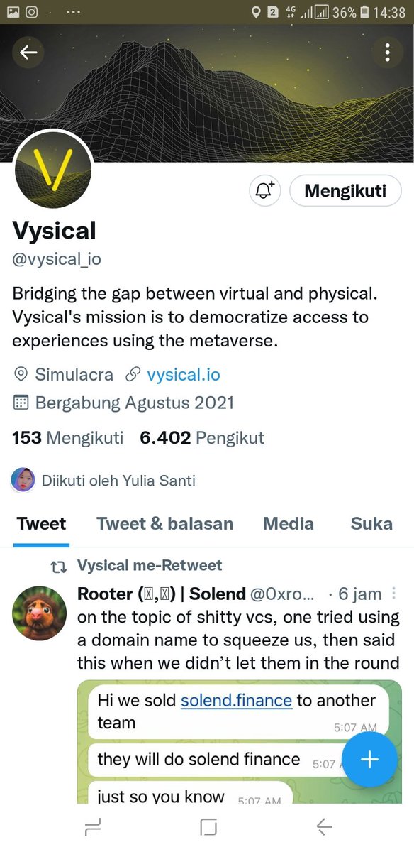 Netizima1's tweet photo. @CompBrosCrypto @vysical_io Done https://t.co/MOTTdglxRk