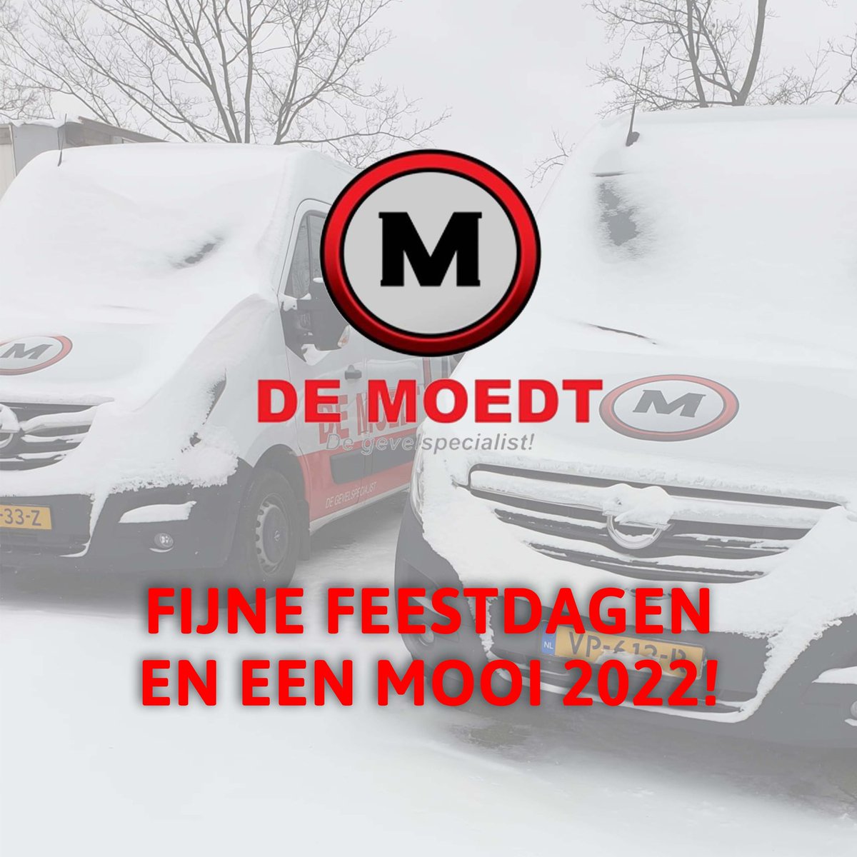 DeMoedtGevels's tweet photo. Namens het gehele team van De Moedt willen wij u mooie feestdagen en een fantastisch 2022 wensen!

#demoedtgevelspecialist #demoedt #gevelspecialist https://t.co/QJmMxwSScU