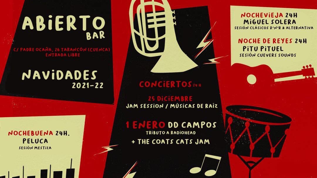 abiertobar's tweet photo. Por El Abierto tenemos preparada esta programación para Navidad, seguimos adelante, con las medidas sanitarias como marcan. Os deseamos días de compartir y cuidados. A vivir!!! @thecoastcats @ddcamposs https://t.co/iDzU69WtsU