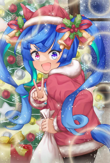 メリークリスマス!
サンターボエンジン全開!!!
#ウマ娘 #ツインターボ #クリスマス 