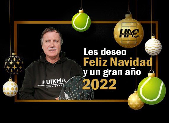 AlvarezClementi's tweet photo. @WorldPadelTour @Padel_People @novopadel @DecathlonES FELICES FIESTAS! UN ABRAZO! HAC https://t.co/iFfa6xHnaI
