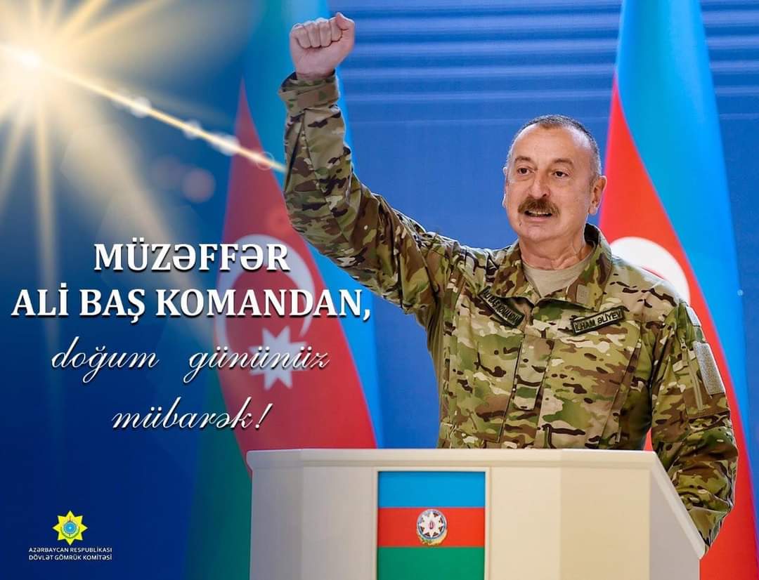 kamranibrahmli's tweet photo. Qalib xalqın Sərkərdəsi Cənab Prezidentimiz doğum gününüz mübarek✊🏻🇦🇿
@presidentaz #Azerbaycan https://t.co/6Wb1As8xu1