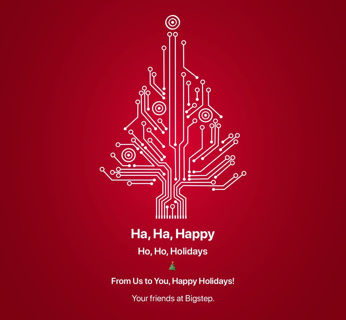 We wish you happy holidays and a wonderful start of the year 2022, from all of us at Bigstep!
