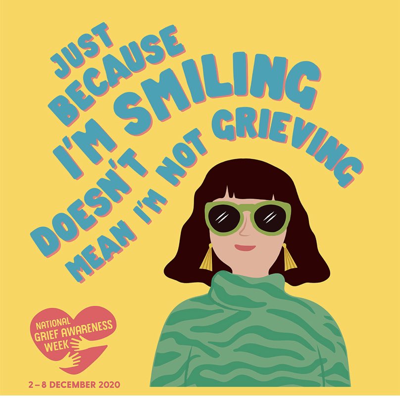 goodgrieftrust's tweet photo. Joy can sit alongside grief, it’s natural. There are no rules, no judgment. Please don’t feel guilty for smiling this Christmas 🧡 https://t.co/d4mfbRb3nK