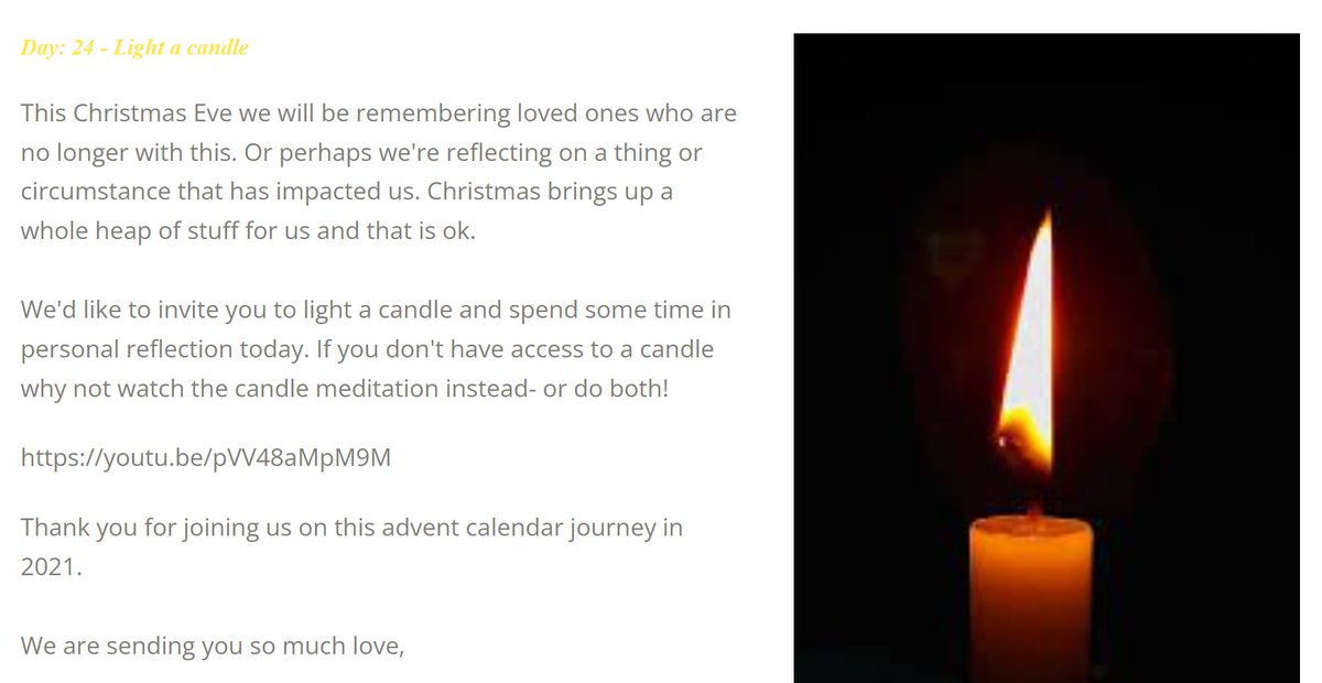 TheLossProject1's tweet photo. Today we honor all of you who are going through #grief and #loss. We send our love, peace and solidarity with you. We invite you to join our #candle #ritual on our #adventcalendar - https://t.co/xWozc90ph3. Go gently and take good care, hugs from us 💜 https://t.co/FM7ohhzOHO