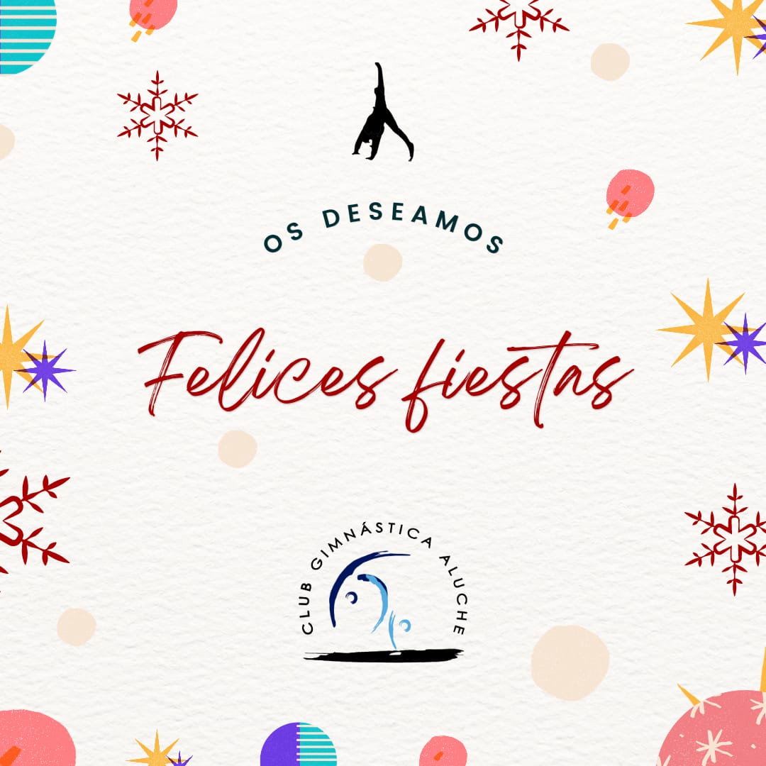CGAluche's tweet photo. Toda la familia del @CGAluche os deseamos unas felices fiestas. 
¡Por otro año lleno de gimnasia en el que seguir volsndo juntos! https://t.co/8tyxcbr1GI