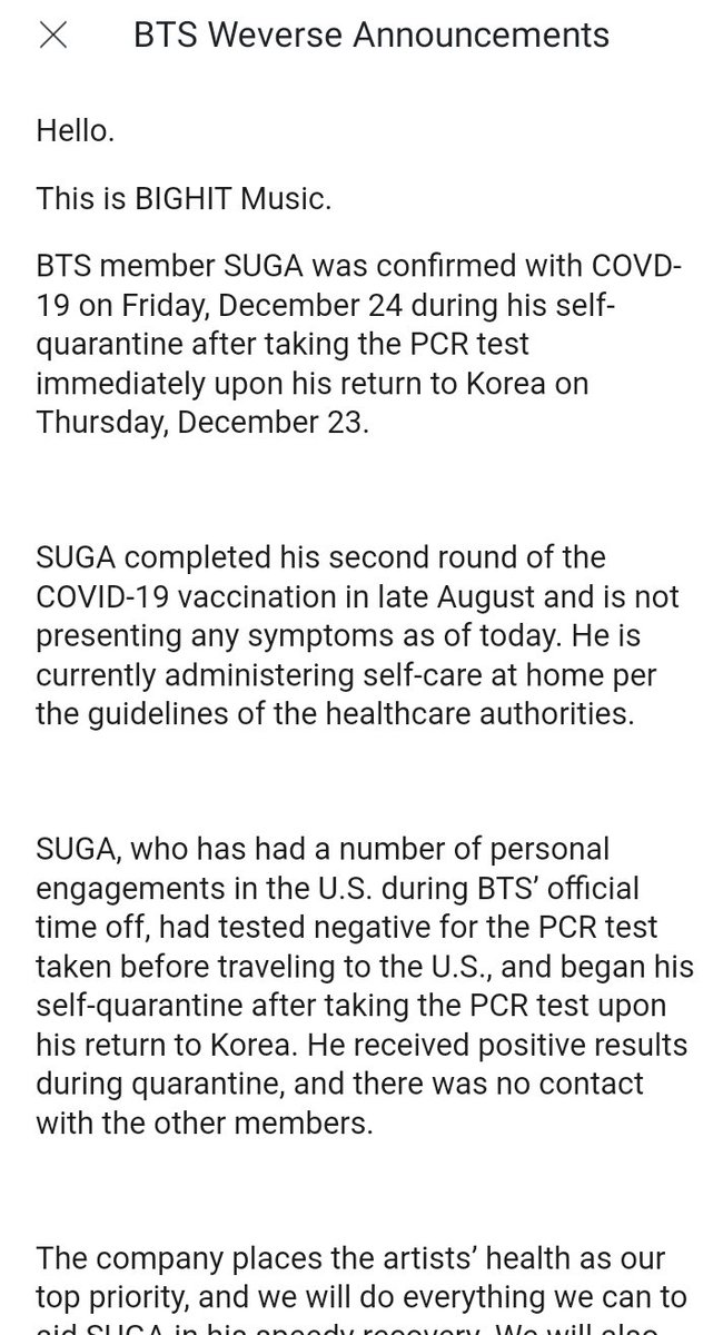 drifmari's tweet photo. Get well soon, Suga! 💜 https://t.co/snko5pyjiW