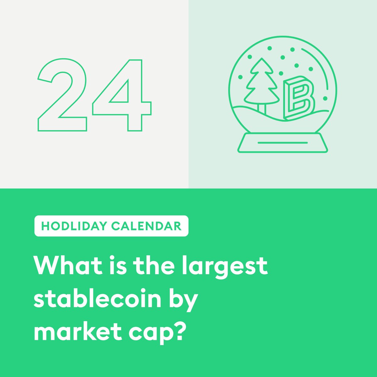 Ho Ho HODL, the #HODLiday is here! Just in case you didn’t get enough crypto for this holiday season, we’ve 5xed the prices for today!🎉

Follow us and quote this tweet with the right answer for a chance to be one of the lucky three to win €5,000 of the crypto in question.