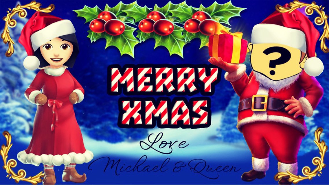 RandomMichael1's tweet photo. ❤️ Merry Christmas to you and your family 🎅🏻🎄 Lots of love, Michael &amp; Queen 🎁 #MerryChristmas #holidayseason #onlinecasino #gambling #YouTube #YouTubeStreamer #onlinegambling #communitylove #randommichael #casino #onlinecasino https://t.co/gRsGrnVGdk
