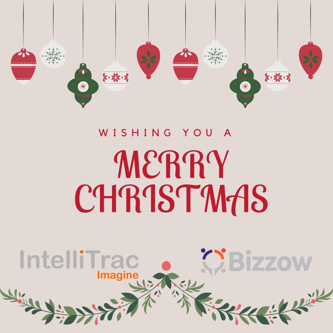 🌲 Wishing you, your family and friends a safe Christmas this year.

From the teams at IntelliTrac &amp; Bizzow