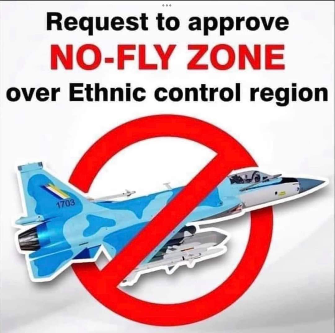 #NoFlyZoneInMyanmar
Myanmar's illegitimate military is waging ruthless airstrikes against civilians and razing villages and small towns. We call to the United Nations and the international community to aid us in establishing no-fly zones over civilian targets and ethnic groups