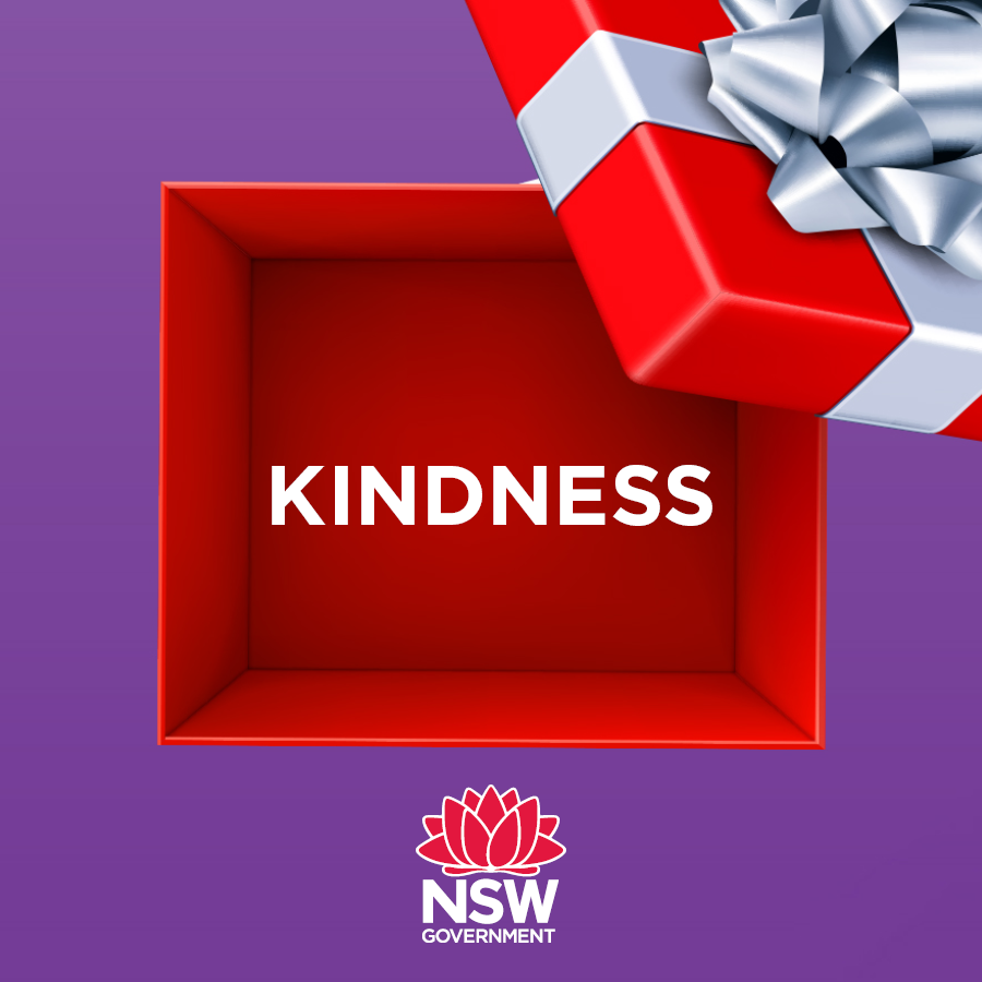 NSWHealth's tweet photo. It’s been a tough year. 

Plenty of people feel distressed, anxious, sad or lonely over the festive season.

Spread some kindness this week and reassure those around you that you’re there for them. Don’t forget to be kind to yourself as well! https://t.co/3VAj8IogmS