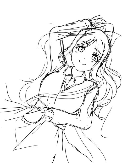 年内になんとか描きたい絵二つ。
果南ちゃんはクリスマスイラストにする予定だったけど間に合わないので変えますが…
全然違う構図で描こうかな〜トリコリコあたりの衣装可愛いからいいなぁ〜 