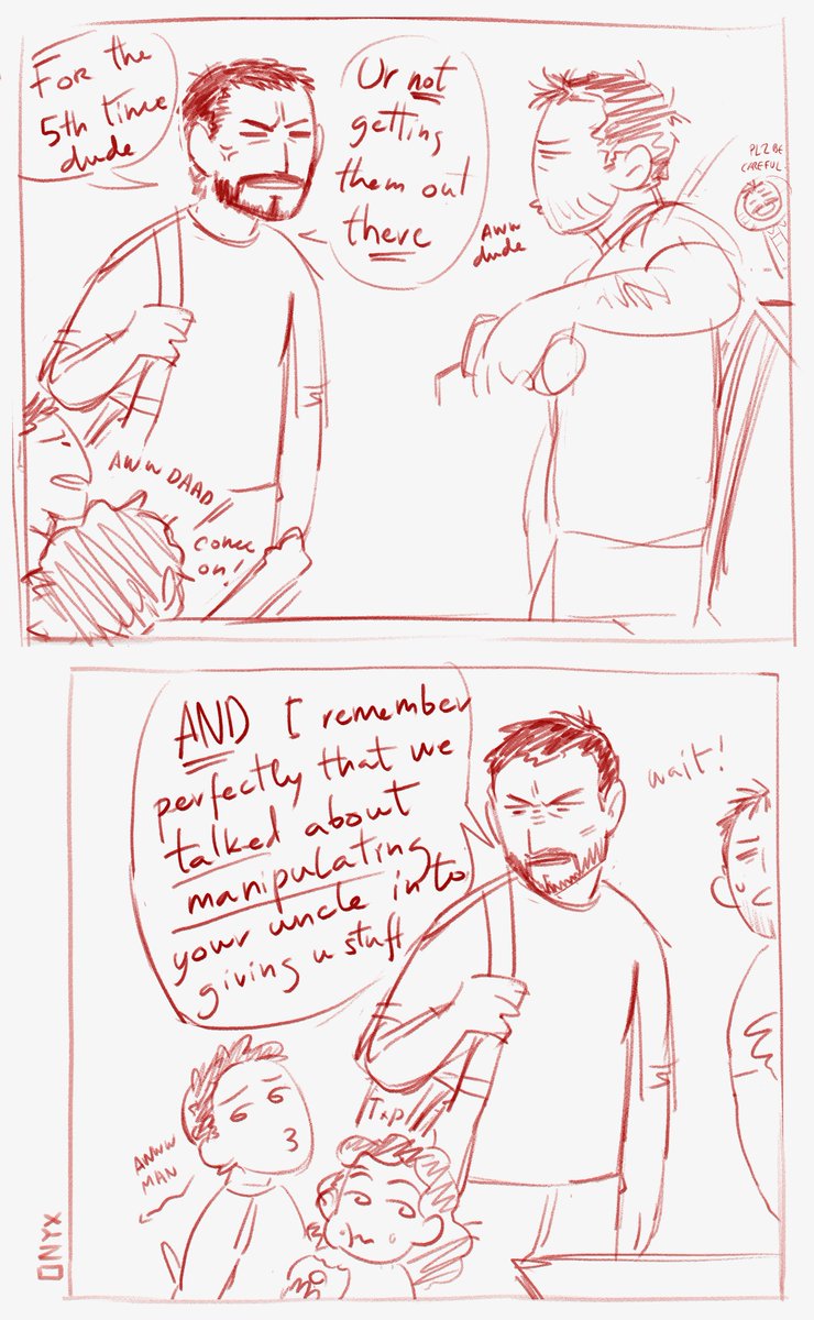 In a world...where Craig works at Nasa &amp; Stan is part of space-x or something alike, so there is still that lil rivalry going on between them &amp; Kyle kids exploit the shit out of that, the lil rascals.
#southpark #kylebroflovski #stanmarsh #spkyle #spstan