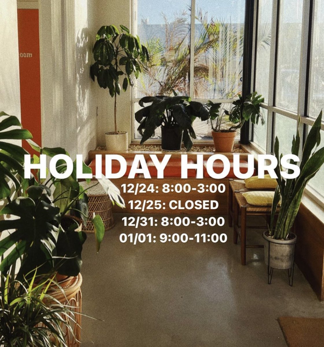 Holiday hours are here! We have coffee and beers that make nice last minute presents, too…