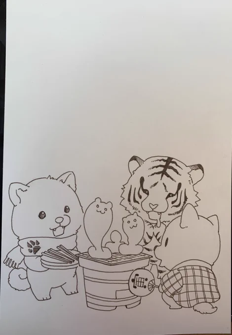 いい線画ができた… 
