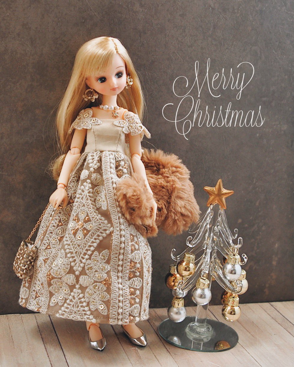 リカちゃん ワンピース *774　クリスマス Takara Tomy - リカちゃん アリス、クリスマス、ドレスセットの