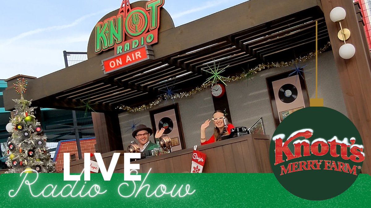 FUNnelCakeBlog's tweet photo. Have you heard the KNOT Radio broadcast at #MerryFarm Enjoy this hilarious holiday show set to a 4K walk through Knott's after dark! #Knotts #KnottsBerryFarm 
https://t.co/iTTcSgUpYK https://t.co/MUNaDQWwxj