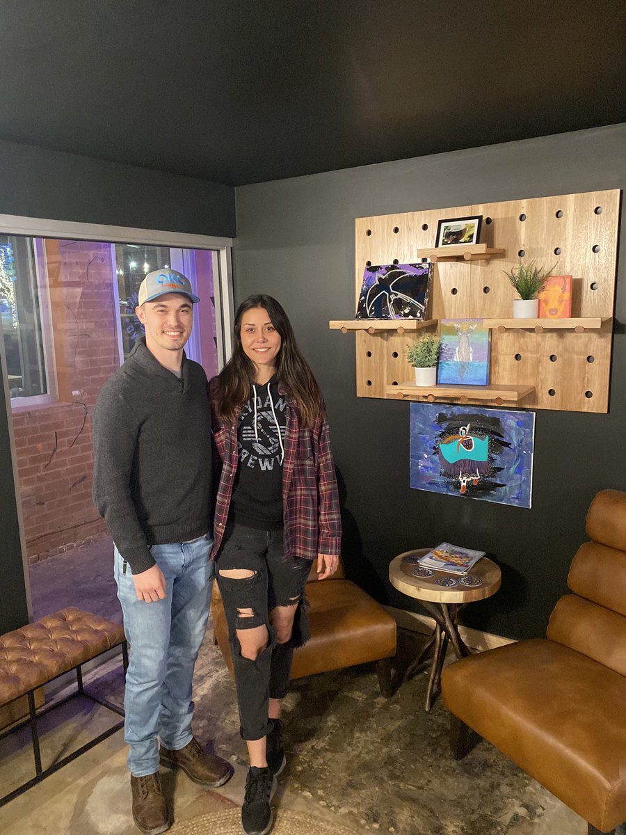 bearswillkillu's tweet image. stop by @SkydanceBrewing and see my art #OKC #OklahomaCity #SupportNative #ShopNative