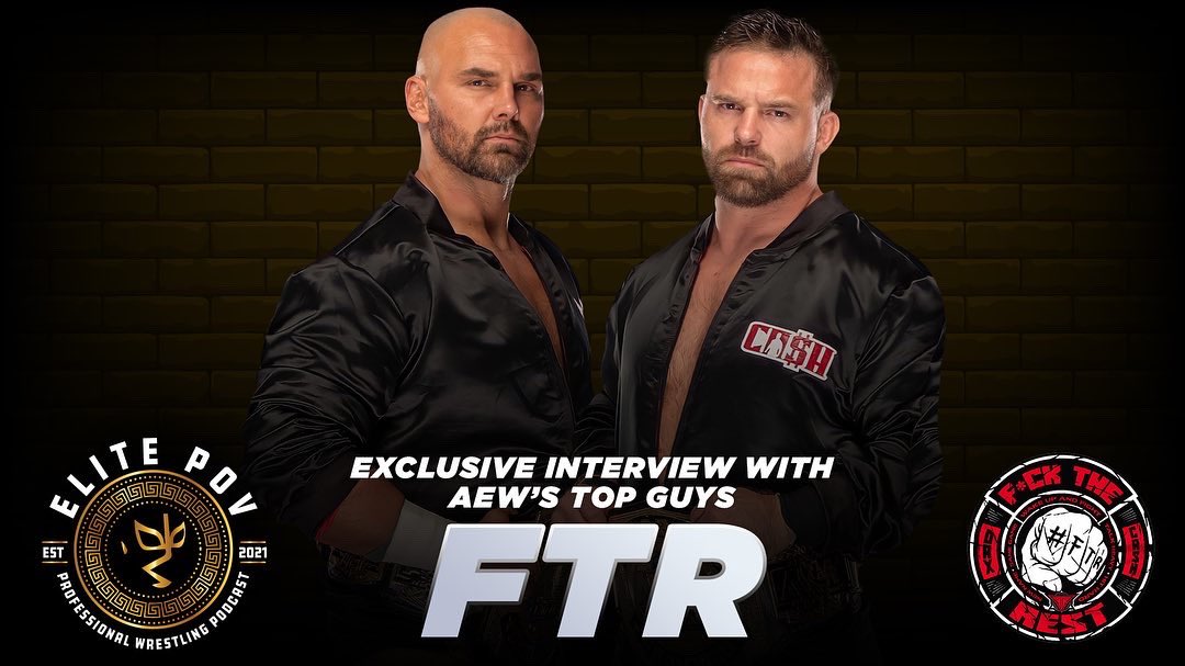 AllEliteNation's tweet photo. A Holiday Surprise!
Our interview with @DaxFTR &amp; @CashWheelerFTR is now LIVE!
Give it a listen/watch and see why they are the #TOPGUYS of Pro Wrestling. #AEW #AEWDYNAMITE #FTR

Youtube: https://t.co/4JMeCXsOiW

Audio:https://t.co/IzqKX3MXCy https://t.co/AffD3JTeFI