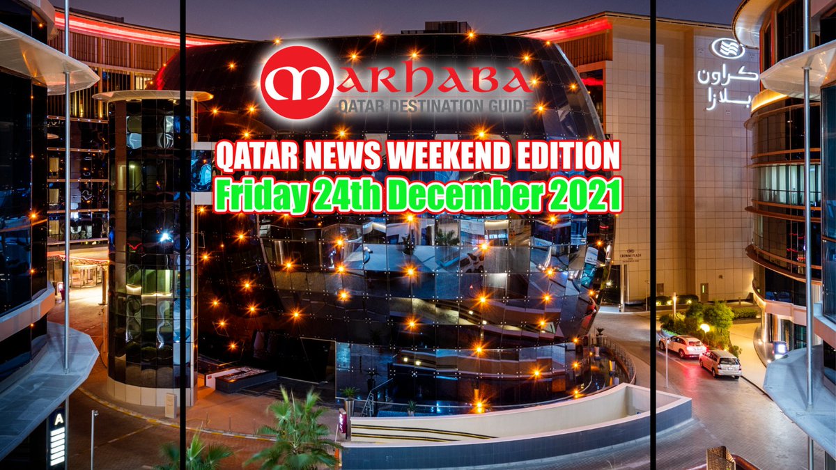 MarhabaQatar's tweet photo. A roundup of the week's biggest stories in Qatar, brought to you in conjunction with #Marhaba, the number one guide in Qatar and #QatarQuick. This week's episode was shot at the @CrownePlazaDoha - The Business Park.
Watch here: https://t.co/3tS7woMJWQ
#MarhabaQatar #QatarQuick https://t.co/4nZ5eb0fXW