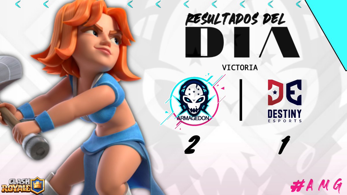 #ClashRoyale #AMG 🇭🇳

Después de perder el primer set logramos remontar y así conseguir el pase a cuartos de final 🥳 bien jugado <a href="/DeS_ClashRoyale/">Destiny eSports</a>

[🏆]<a href="/InsanityLeague_/">Insanity League</a>
[🆚] <a href="/DeS_ClashRoyale/">Destiny eSports</a>
[🗳] 2-1
[MvP] @DestruGoD