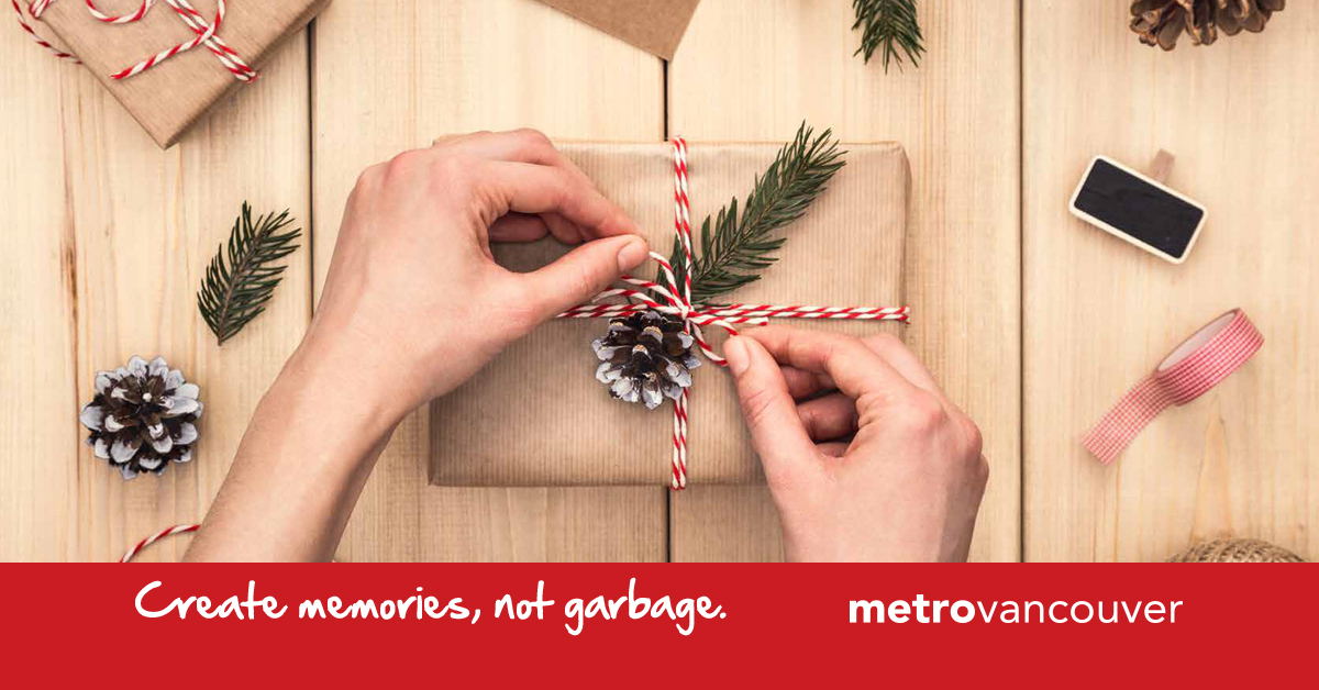 Richmond_BC's tweet photo. This year, spread cheer, not waste. When wrapping gifts, consider re-useable alternatives to traditional holiday wrapping paper.
For creative & eco-friendly ways to wrap your gifts, visit: https://t.co/5LLWefCQfP
#RichmondBC #CreateMemoriesNotGarbage @MetroVancouver https://t.co/5qYcyO6VGs