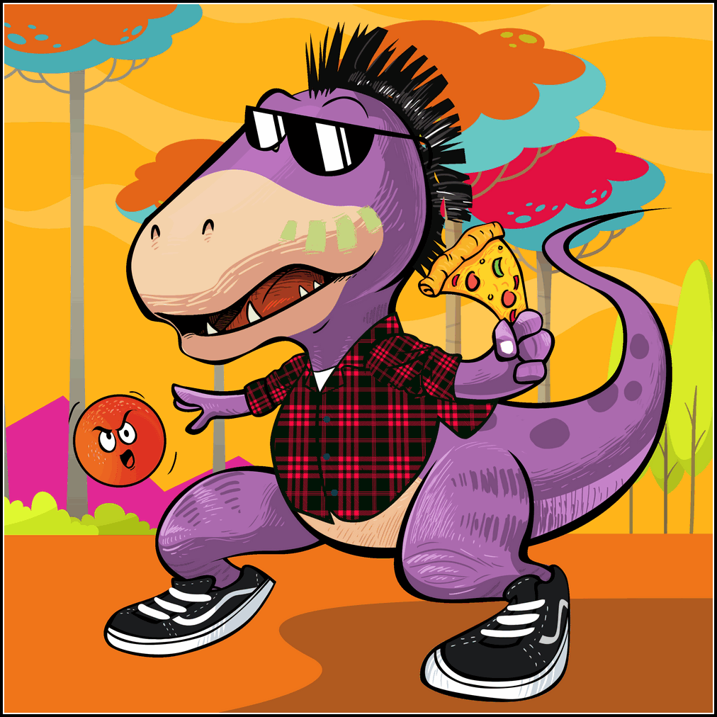 Traveling through time wasn't the hard part, it was grabbing a pair of #vans #oldskool 

Mint your own at punkdinos.com @ 0.049 Ethereum each only

#NFT #DinoVerse #NFTdrops #sneakers #sneakerhead #NFTCommunity #pizza