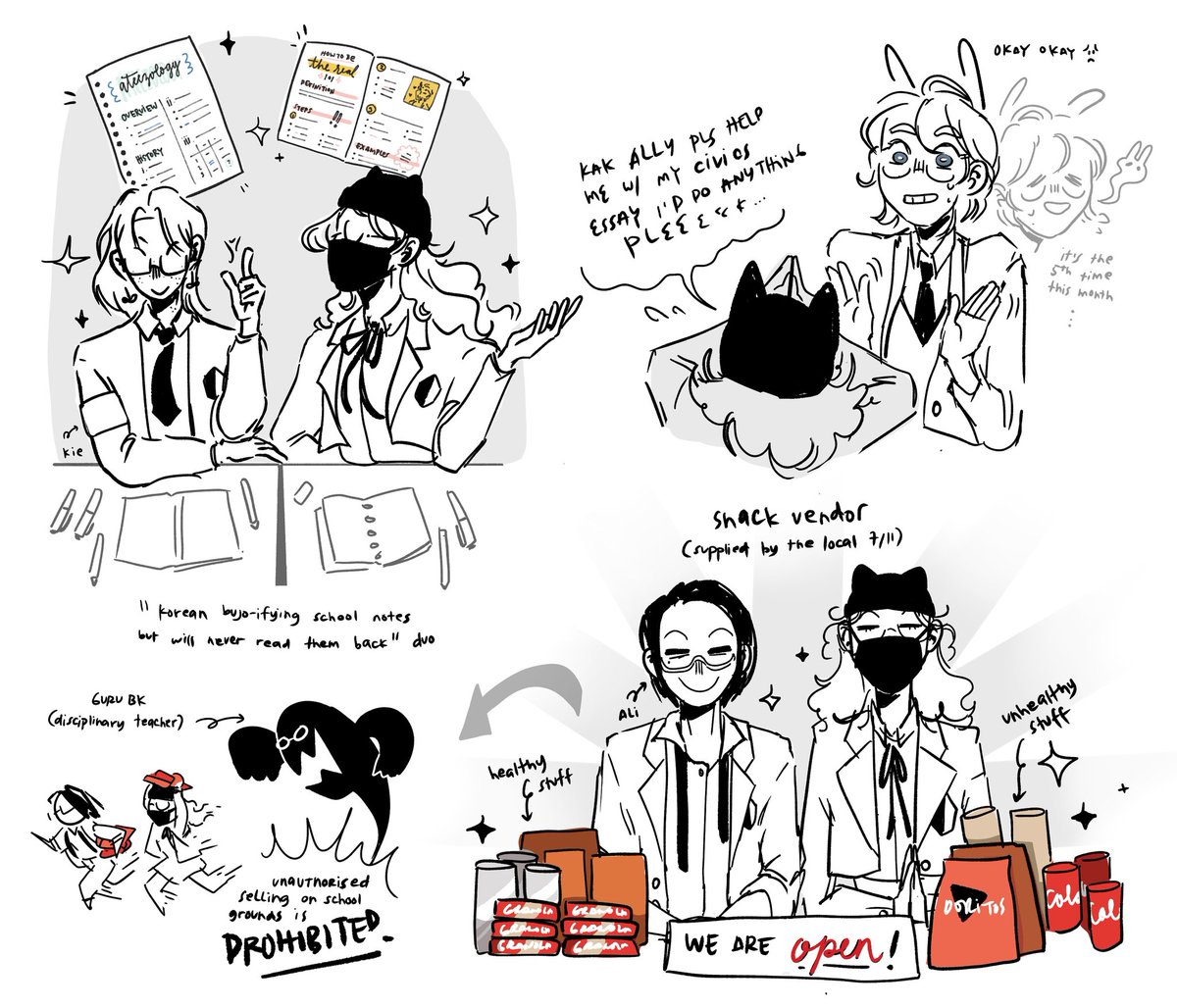 and BOOM #AteezHighSchool_AU 