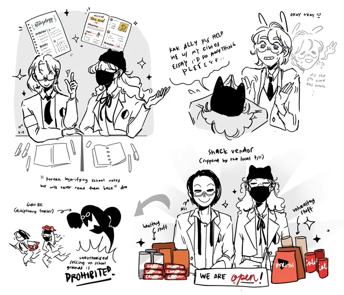 and BOOM #AteezHighSchool_AU 
