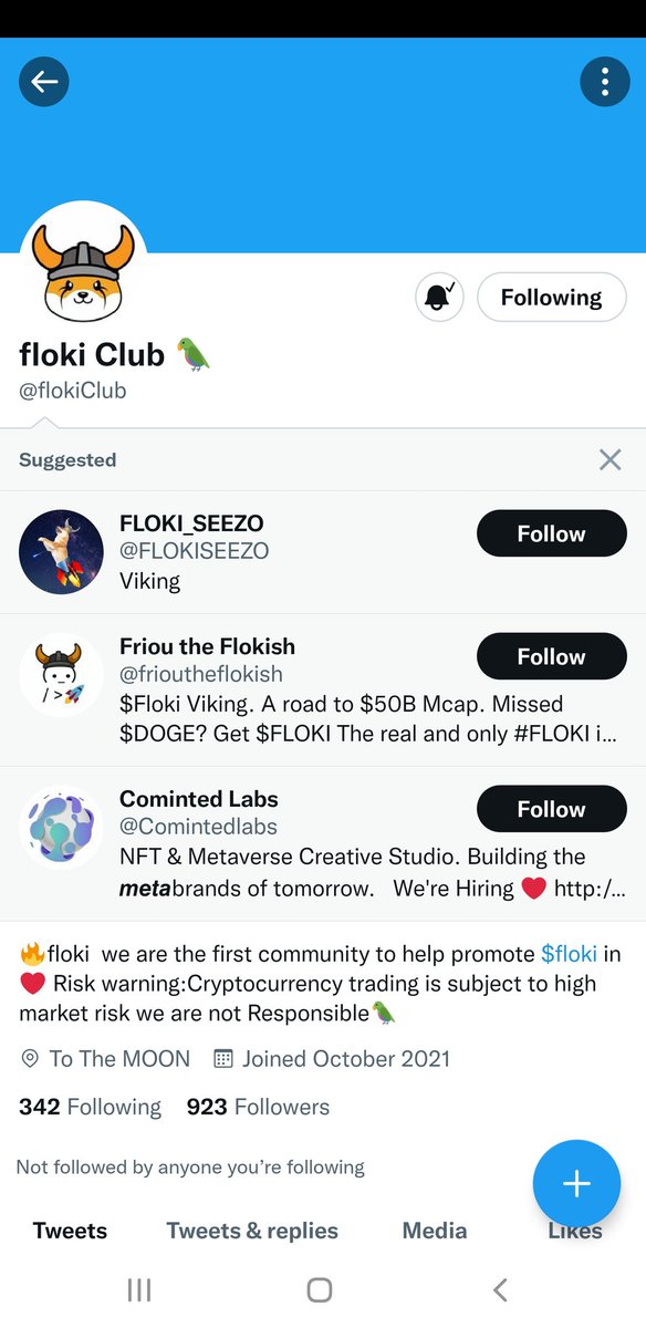 WanyikaMD's tweet photo. @flokiClub done https://t.co/r9LsAl61QB