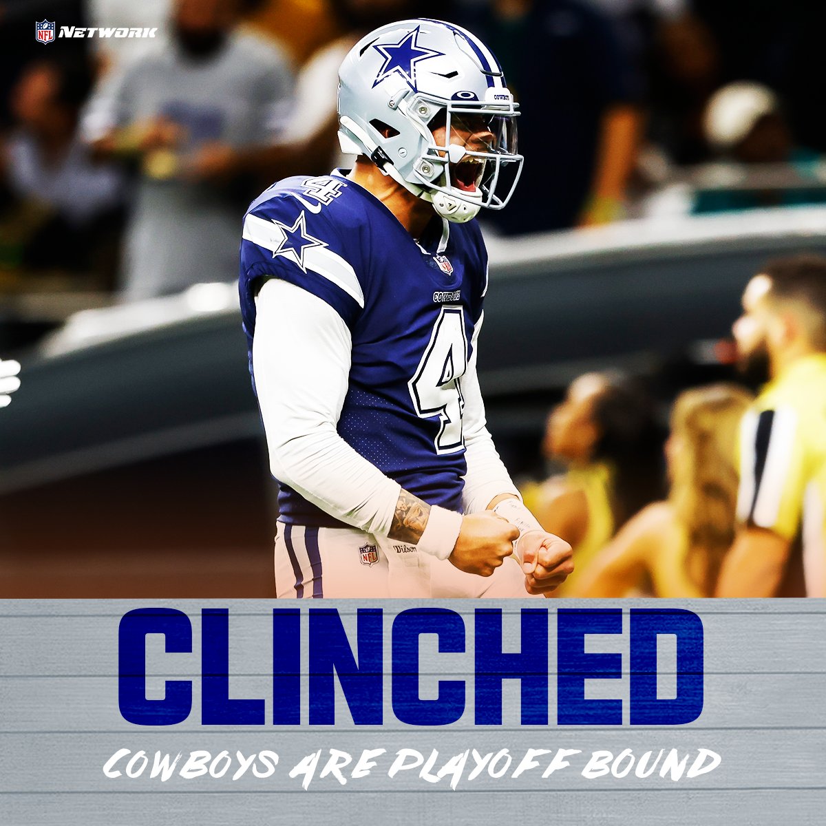 The <a href="/dallascowboys/">Dallas Cowboys</a> are headed to the #NFLPlayoffs!